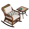 Reclining Chair Rattan Chair Weaving Rocking Chair Adult Household Simulation Rattan Living Room Lazy Rocking Chair Sofa Balcony Leisure Chair Rocking Chair