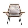 Home Reclining Chair Nordic Imitation Rattan Chair Leisure Outdoor Chair Combination Balcony Table Chair Lazy Chair Break Chair Brown Leisure Chair