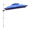 Roman Umbrella Outdoor Sunshade Umbrella Security Guard Box Umbrella Square Double Top 2.5m Without Mobile Water Seat