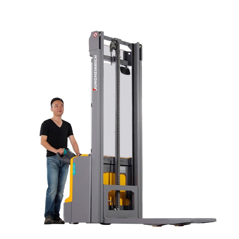 Electric Stacker Pallet Stacker Load 1.2t Lifting Height 3.6m Three Phase Ac Motor Pulse Type Lifting