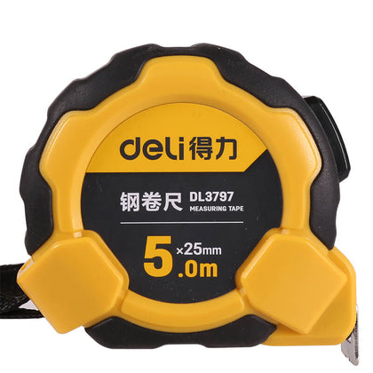 Deli 30 Rolls Measuring Tape 5mx25mm Rubber and Plastic Steel Measuring Tape DL3797