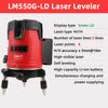 UNI-T 5 Lines Laser level Green Light Professional Self Leveling Laser Measuring Leveler Laser Level Meter/Cross Marking Meter/Room Measuring Meter