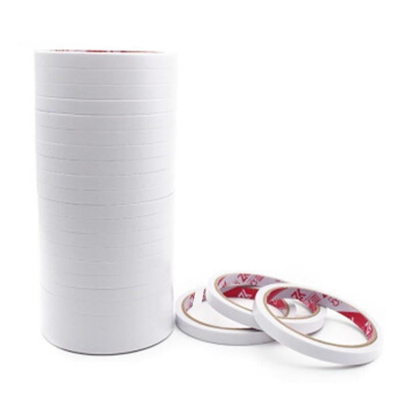 6 Pieces Double Sided Packing Tape For Office, Home, DIY Use Hot Melt Sealing Tape 18mm*9m 12 Rolls / Barrel