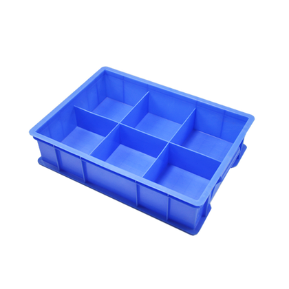 6 Pieces Plastic Hardware Box 440 * 320 * 100mm Parts Box Fixed Compartment Box Classified Storage Box Separated Turnover Box Screw Accessories Toolbox 2 Grids 3 Grids 4 Grids 6 Grids 8 Grids Blue Large 6 Grids