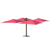 Wine Red Large Outdoor Sunshade Outdoor Umbrella Courtyard Umbrella Outdoor Umbrella Roman Umbrella Big Sun Umbrella Beach Umbrella