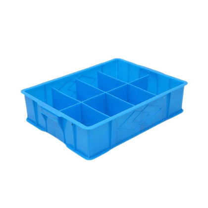 Plastic Turnover Box Partition Box Material Box Hardware Tool Box Parts Multi Grid Box Screw Box New Big Eight Grid 450 * 345 * 115