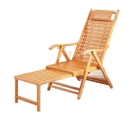 Bamboo Chair Reclining Chair Folding Reclining Chair Rattan Chair Rocking Chair Balcony Lunch Chair Bamboo Chair Back Lazy Chair With Foot