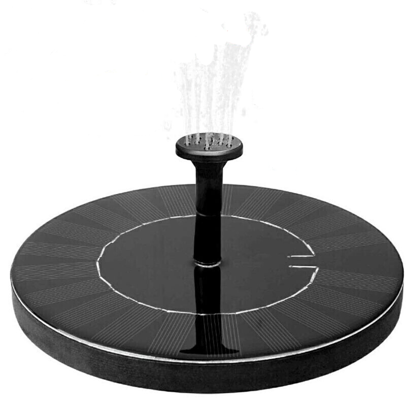 Solar Lotus Leaf Fountain Floating Pool Outdoor Pond Water Pump Small Garden Fountain 5 Kinds Of Nozzles 3w
