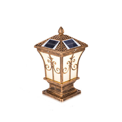 Solar Lamp Column Head Lamp Household Wall Lamp Outdoor Gate Lamp European Column Lamp Door Column Lamp Waterproof Wall Head Lamp Courtyard Lamp