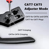 Cat5 Cat6 Cat7 Pass Through Crimper for RJ45 RJ12 RJ11 Network Connectors Modular Plugs Ethernet Cables EZ Crimp Tool