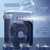 Portable Air Conditioner Fan with 3 Wind Speeds,600ML Personal Cooling Fan,Air Cooler with 7 Colors Light