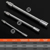 3Pcs Electric Wrench Sleeve Universal Extension Rod, Bendable Flexible Extension Bar Shaft, for 1/4, 3/8, 1/2